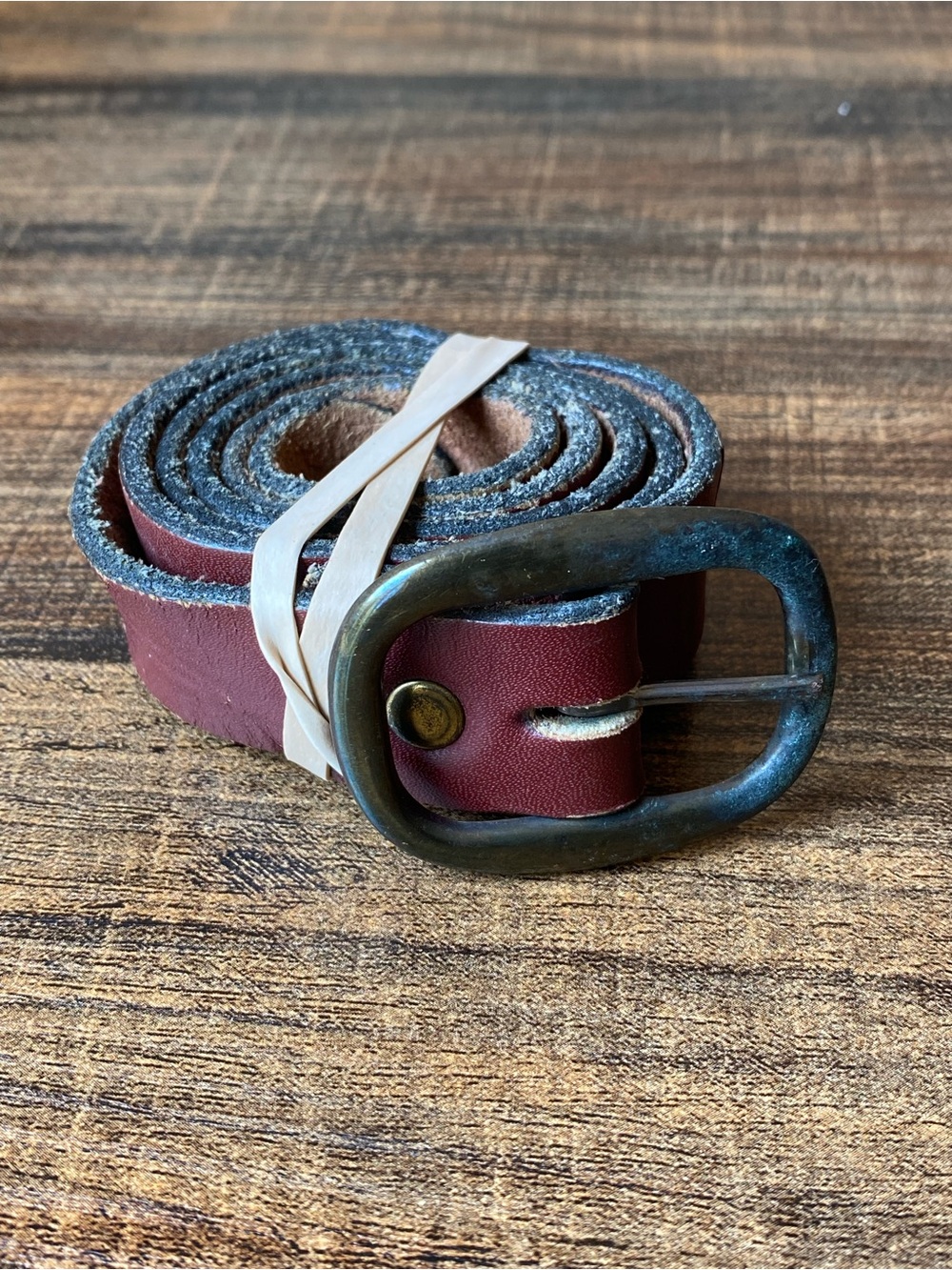Vintage Leather Belt, 24”